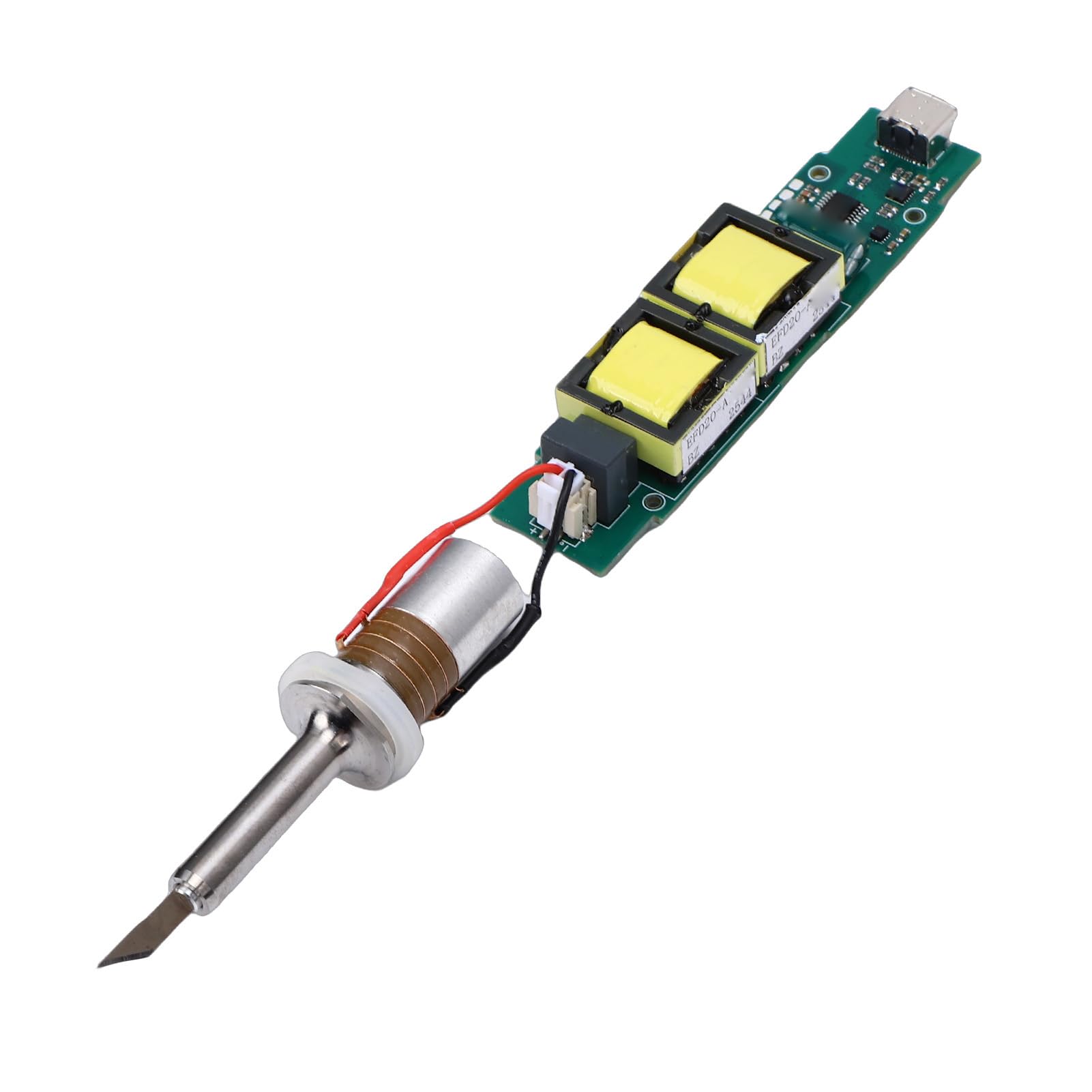 Transductor de Herramienta de Corte Ultrasónico, Transductor de Corte Ultrasónico de 30 W, Piezas Industriales de Acero de Aleación con Módulo de Accionamiento, Ideal para de PCB