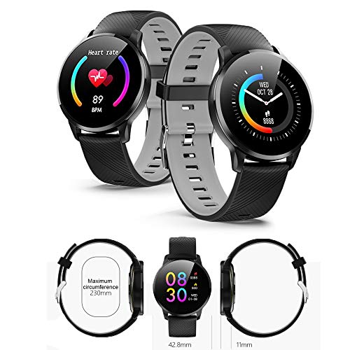 Indigi® Heart Rate Monitor Water-Resistant Bluetooth Smart Watch For Ios Android Phones #TOP1