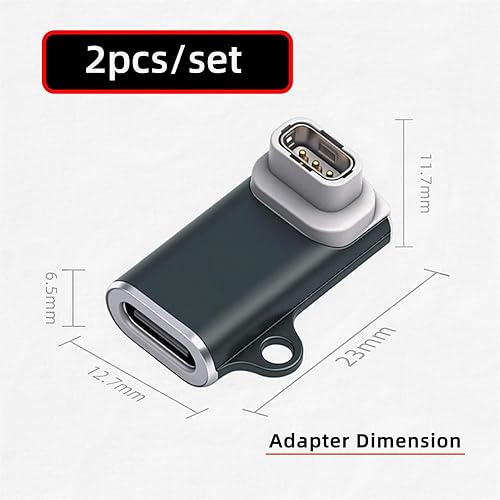 Vista 30 de xiwai Paquete de 6 conectores USB-C hembra a 2 pines de alimentación CC de 5 V, adaptador USB para recortadores de barba, cortadoras de cabello