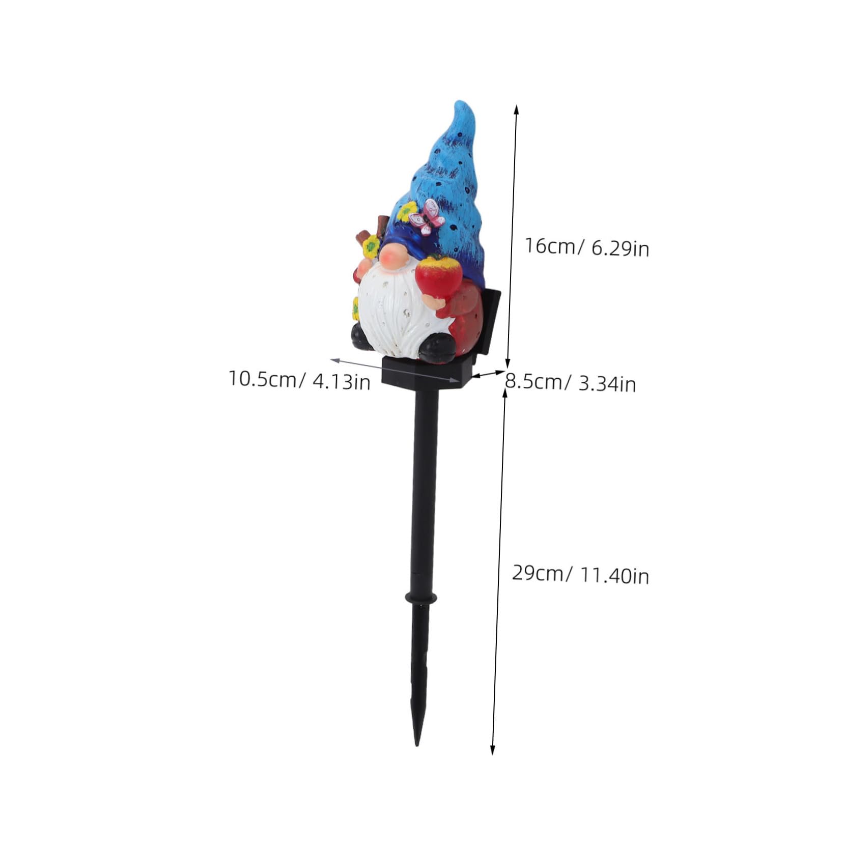 Baluue Lámpara Solar de Jardín con Figura de de Luces LED Automáticas para Césped y Patio Decoración Exterior Resistente para y Áreas Verdes