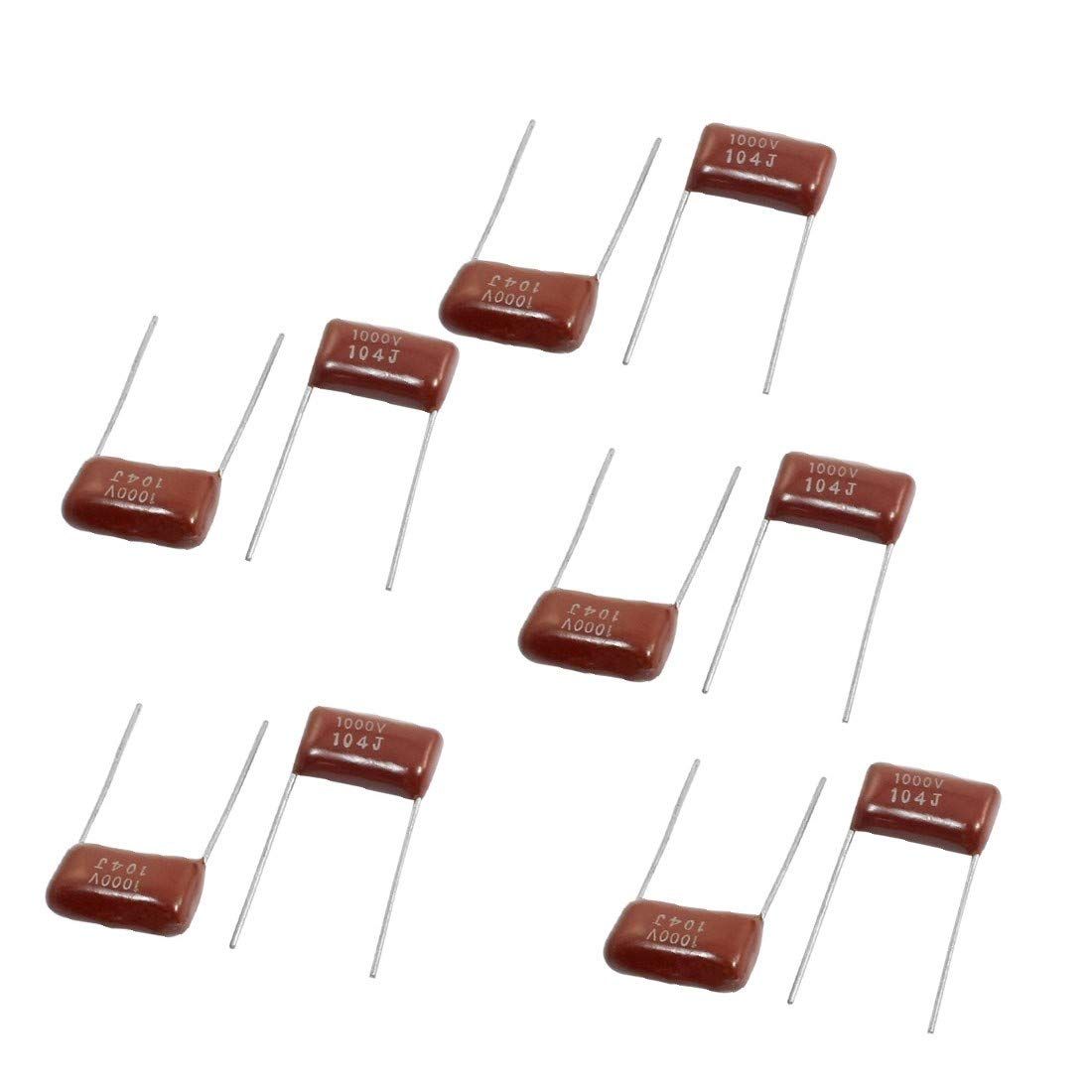 NEW LON0167 10Pcs CBB 0.1uF 104J 1000 Radial Lead Metallized Polypropylene Film Capacitors(10Pcs CBB 0.1uF 104J 1000 Ð’lеÑ–-metallisierte Polypropylen-Filmkondensatoren