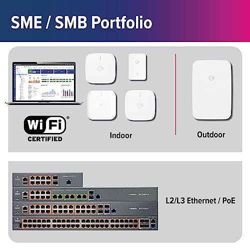 Image of Cambium Networks cnPilot e410 Wi-Fi 5 Indoor Commercial Wireless Access Point (WAP) - US - Powered by PoE - Enhanced Roaming up to 1000 Devices - 2x2 (FCC) - PL-E410X00B-US