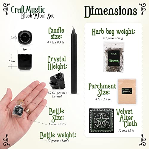 Witchcraft Supplies Wiccan Tools For Beginners - 50 Set Witchy Gifts Starter Kit Box - Crystals For Witchcraft Dried Herbs Spell Jars Candles - Spiritual Altar Witch Stuff For Pagan Gothic Room Decor #TOP3