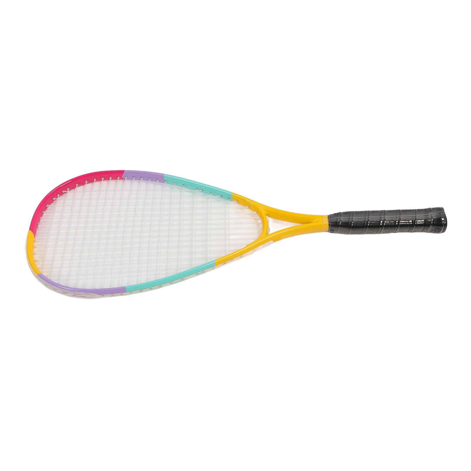Rosvola Racchetta da Squash Testa Extra Large, Design Leggero, per Gioco | Corda in nylon resistente, presa comoda, versatile per i bambini, ammortizzante