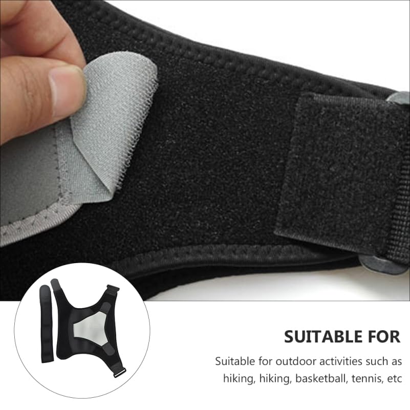 Healeved Adjustable Shoulder Support Brace Shoulder Compression Strap for Sports Recovery Joint Stability Hiking Basketball Tennis 15.74 X 10.23 X 0.39 in