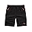 TBMPOY Men\'s Shorts 9 Hiking Running Shorts Zipper Pockets Athletic Outdoor Sports Gym Workout Short 4 Pockets Black 2XL