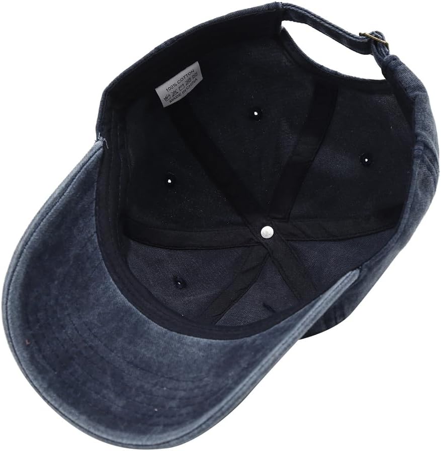 Women's Cute Heart Embroidered Baseball Cap Adjustable Vintage Washed Cotton Low Profile Dad Hat - Image 6