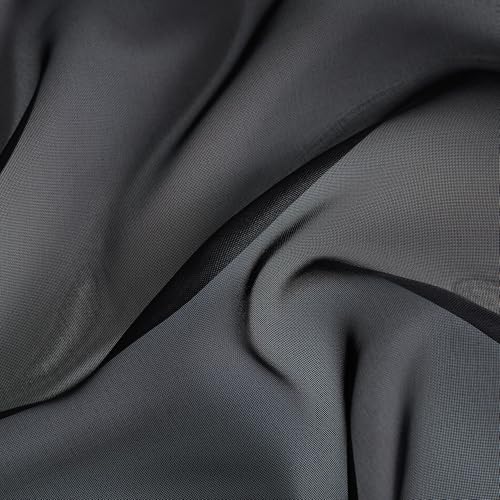 Image of NICETOWN Black Sheer Curtains 96 Inches Long, W42xL96, 2 Panels