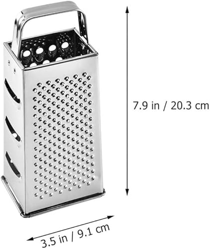 Miniatura 6 de Healeved Cortador de queso, peladores de patatas, rallador profesional de caja de acero inoxidable, rallador de queso, triturador de verduras con 4