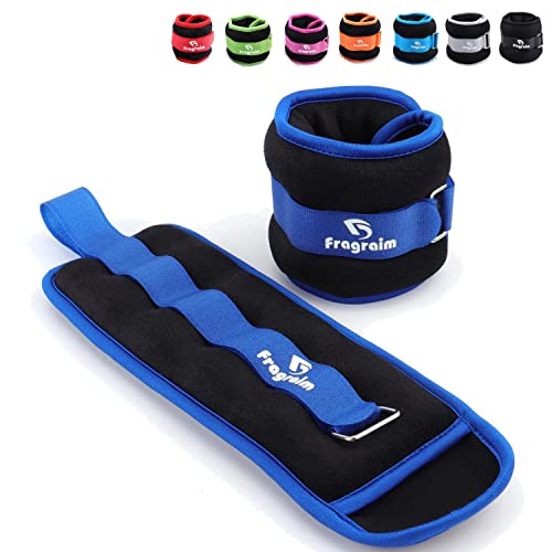 Ankle Weights for Women, Men and Kids - 2 LBS x 2 Strength Training Wrist/Leg/Arm Weight with...