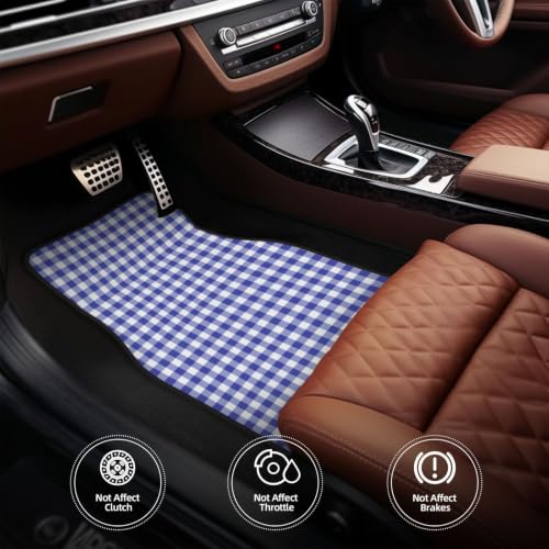 Alfombrillas para coche juego de 4 piezas evita resbalones diseño azul real 5