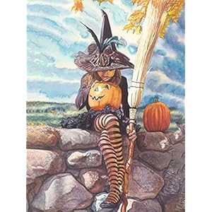 GIEAAO Diamond Painting Volledige Boor Heksenpompoen, 5D DIY Schilderij Kits Halloween, Strass Borduurwerk…