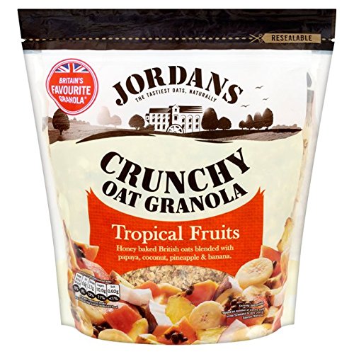 Jordans Honey Baked Crunchy Oat Granola Tropical Fruits