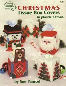 Paperback Plastic Canvas Christmas Tissue Box Covers in Plastic Canvas (3053) (3053) Book
