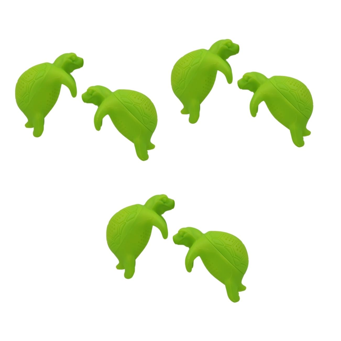 Alipis 6piezas Infusor De De Forma De Tortuga Colador Para Infusiones De Sueltas Utensilios De Cocina Divertidos y Prácticos Verde