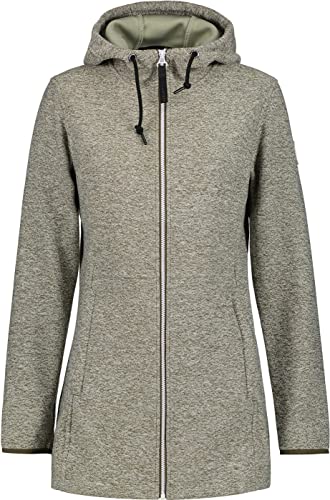ICEPEAK Damen Fleecejacke Midlayer Alzey dunkel oliv grün - S