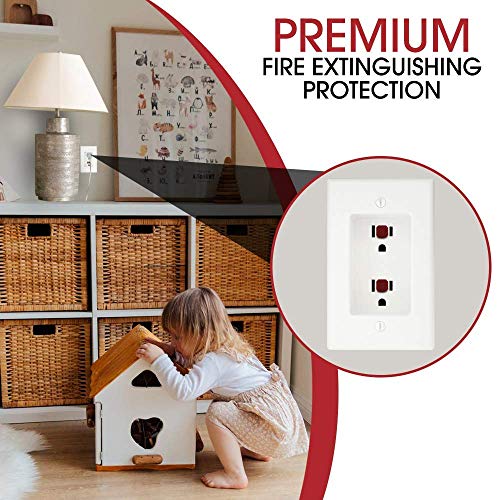 KORDO Simple Attachment Type New Concept Fire Extinguisher for Outlet 6P - Prevents Fire from Power Strips, Outlets