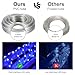 LED Rope Lights Outdoor, 108 LEDs 16Ft Connectable and Flexible Strip Lights with Holder, 110V Plug Waterproof Classic Clear Tube Lights for Indoor Outdoor Tree Garden Party Wedding Christmas (Blue)