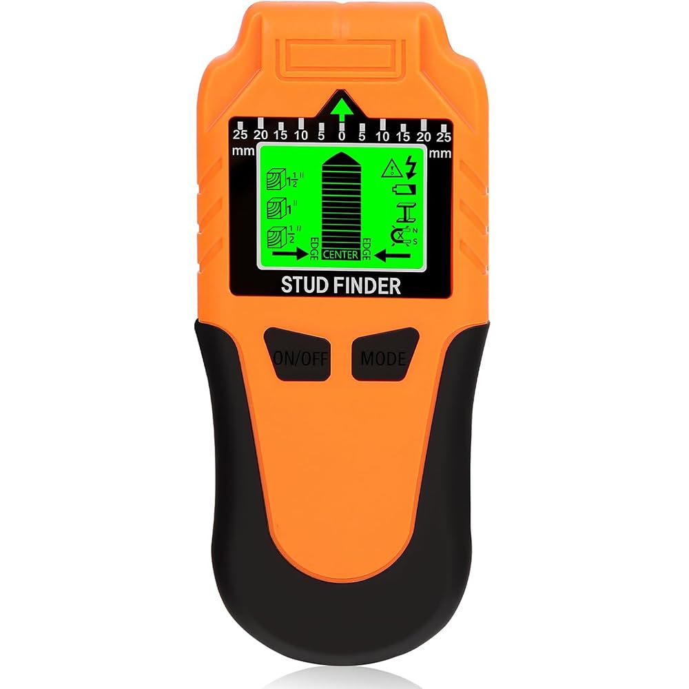 Rilevatore tubi e cavi elettrici 6-in-1 con Display LCD e Avviso Sonoro, Scanner da Parete di Alta Precisione per Metallo e Fili