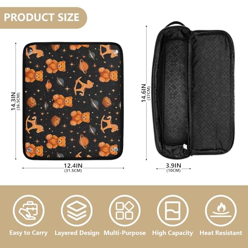 Toy Galaxy Black Hot Hair Tools Travel Bag para planchas, rizadores y organizador de viaje de herramientas para el cabello miniatura 4