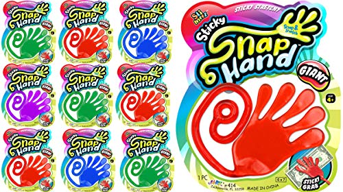 JA-RU Giant Sticky Hands Toy for Kids (8 Pk) 414-8s