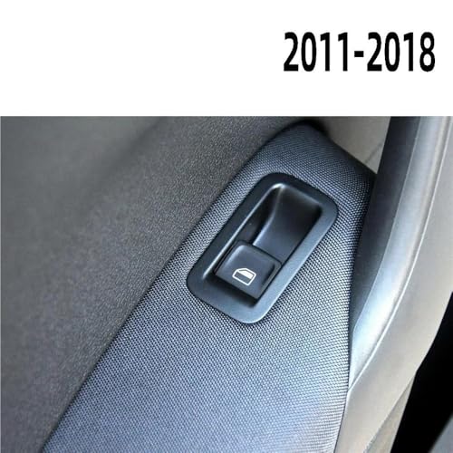 HZSMYXGS Commutateur lève-vitre Couvercle De Bouton De Commande De Vitre Électrique LHD 6C0867255 6R0867255B Compatible avec VW pour Polo 5 6R 6C GTI MK5 2009-2018(Passager side-1PC) – vue 4