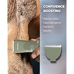 MANSPOT Manscape Hair Finishing Trimmers, Pubic Hair Trimmer for Men and Women, Electric Ball Trimmer Pubic Shaver,Hypoallergenic Ceramic Blade Heads,Waterproof Wet/Dry Groin Shaver,20 Times Usage - Image 4