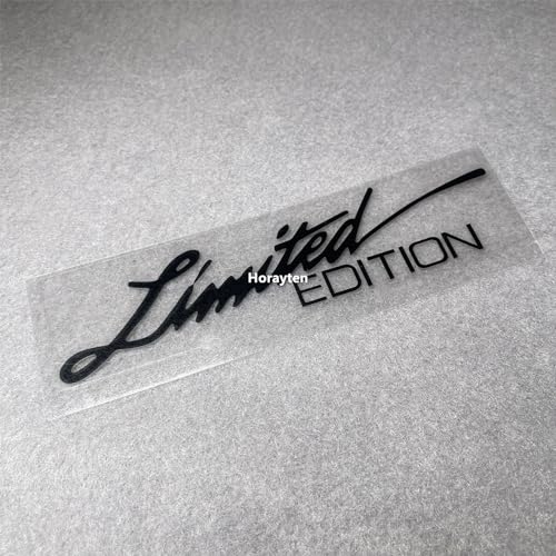 Image of 2X Car Styling Vinyl Graphic Decals for Limited Edition Truck Body Auto Rear Front Windshield Window Sticker 160x38mm (Black)