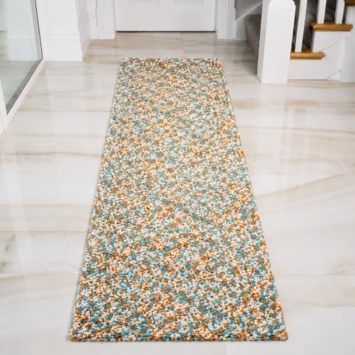 Image of tie die Shaggy Carpet for 2 Inch Thickness Living Room - Soft Fluffy Rug & Non Slip Runner Carpet - Cozy Shaggy Area Rug for Bedroom & Lounge [2x5 Feet Multi-1]