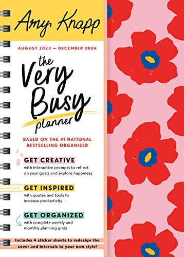2024 Amy Knapp's The Very Busy Planner: 17-Month Weekly Organizer for Women (Includes Stickers, Student Planner, Family Planner, Thru December 2024)