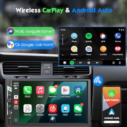 7 Inch Wireless CarPlay Stereo