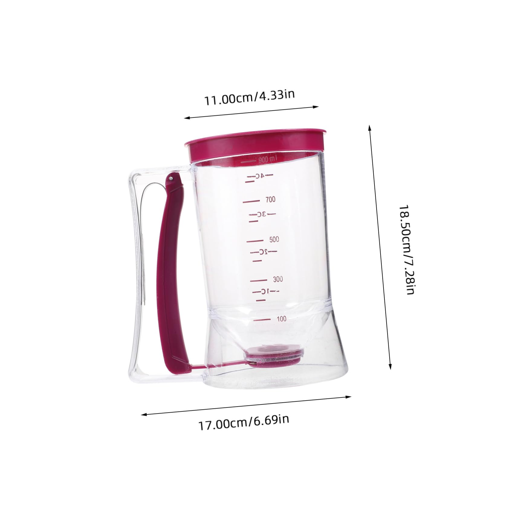 OFFSCH Pancake Batter Dispenser Style for Cupcakes Waffles Muffins More Leakproof