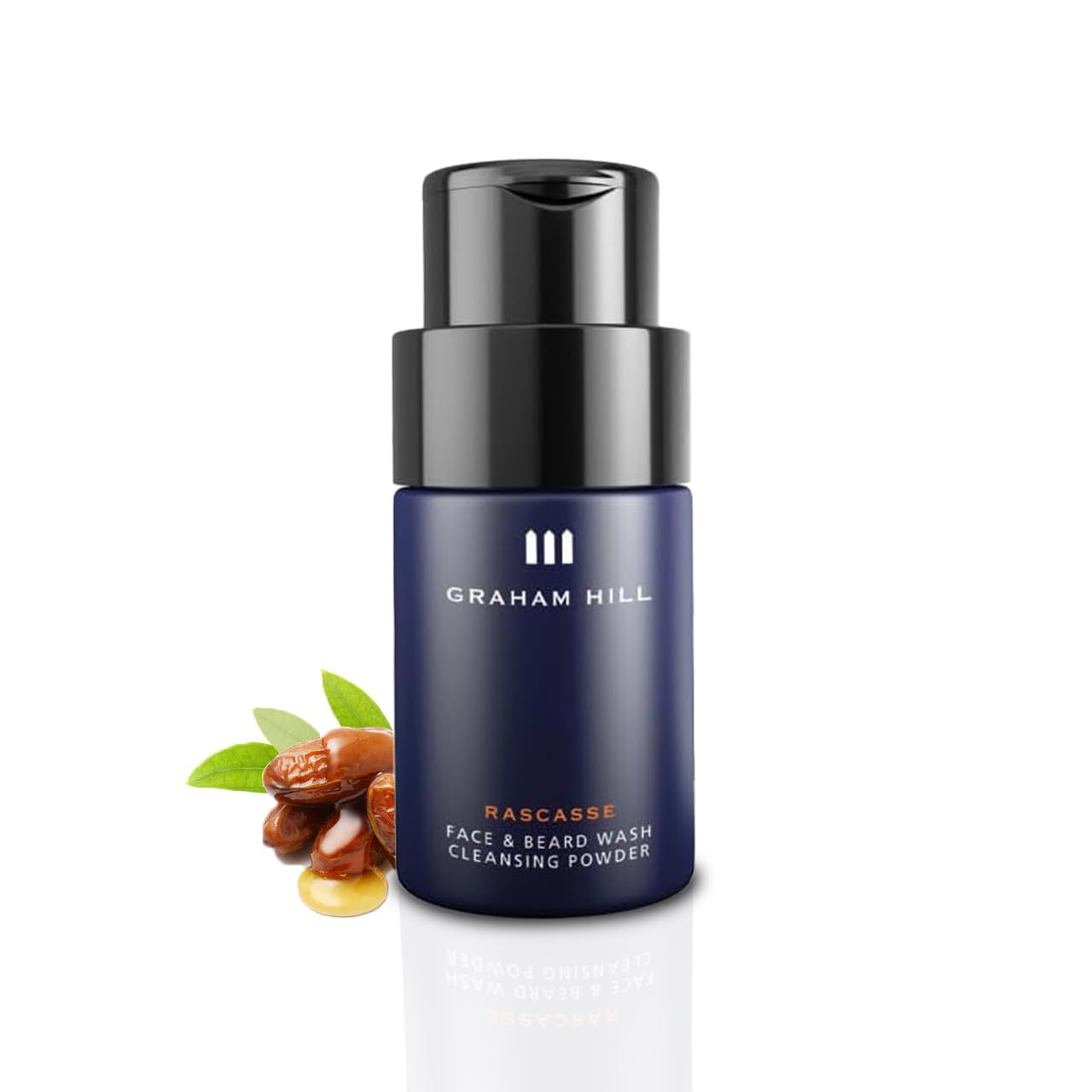 – GRAHAM HILL Rascasse Beard Wash Powder – Enzyme Cleansing for Beard & Face, Enriched with Jojoba Oil, Sweet Orange, & Cedar Oil for Dandruff Control (40g)