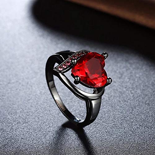 Crystal Heart Silver Ring (SMNJG-RNGG-5171)