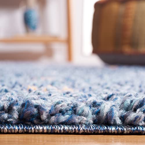 Tapete SAFAVIEH Calico Shag 160x90 cm Azul y Marfil miniatura 4