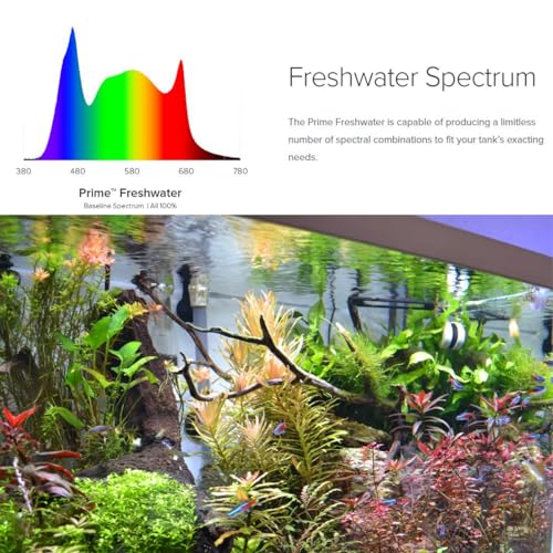 Image of AquaIllumination AI Prime 16 Freshwater Planted Aquarium LED Light - Superior Plant Growth, App Control, Low Energy Efficient - Black