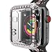 GHIJKL Screen Protector Compatible Apple Watch Series 1 2 3 38mm, Ultra Slim Soft Full Cover Case for iWatch 1 2 3, Clear