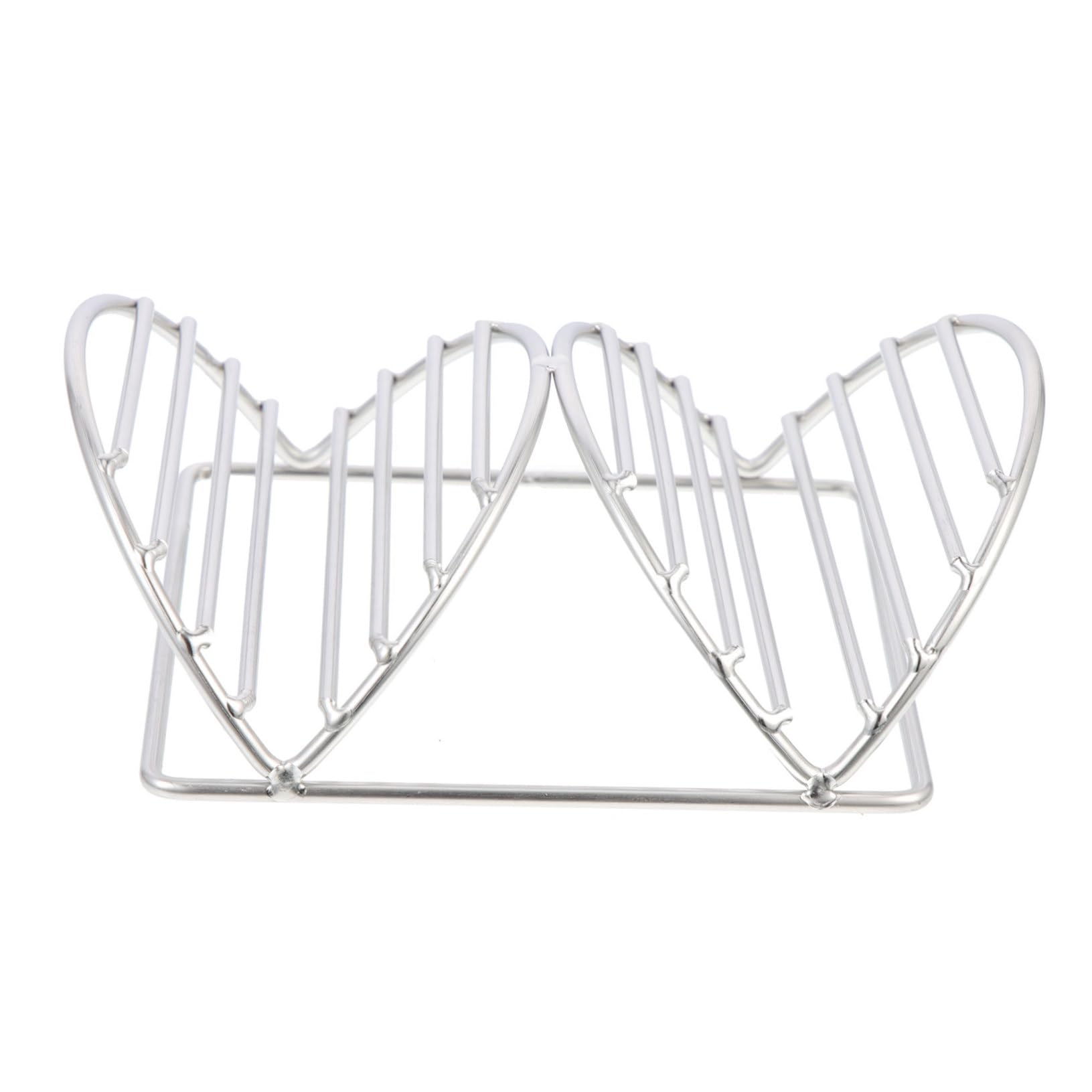 OFFSCH Stainless Steel Taco Holder Rack Versatile Food Stand for Tacos Burritos Pancakes Kitchen Tool for Restaurants Home Use Easy to Clean