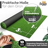 Kunstrasen 100x300 – Wetterfester Outdoor Teppich in Grün für Balkon, Terrasse & Garten | Robuster Teppichboden als Rasen-Alternative