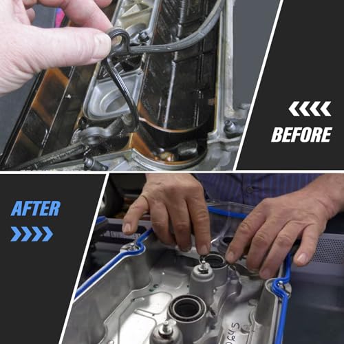 Image of Engine Valve Cover Gasket Set Fit for Crosstrek Impreza XV Crosstrek 2.0L, Forester Legacy Outback 2.5L 2013-2019 Replaces 13270AA29A, VS50830R