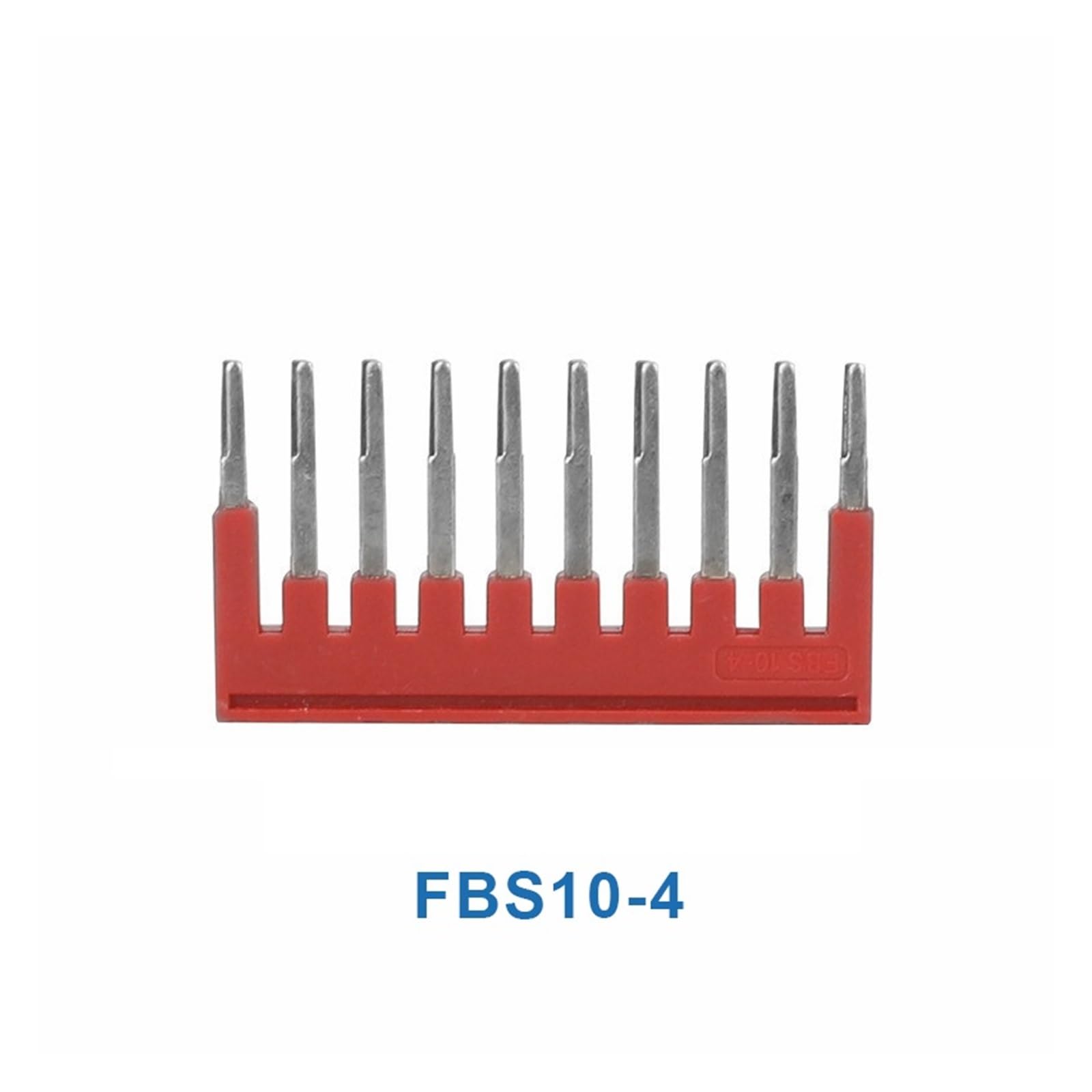 10 pezzi ST1.5 Connessione a gabbia a molla 1.5mm² 16AWG Spine Filo Cablaggio Ritorno Tirare Connettore elettrico Din Rail Morsettiera ST 1.5(Bridge FBS10-4)