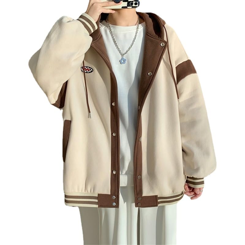 Vintage Y2k Coat with Pocket Acubi Preppy Drawstring Jacket for