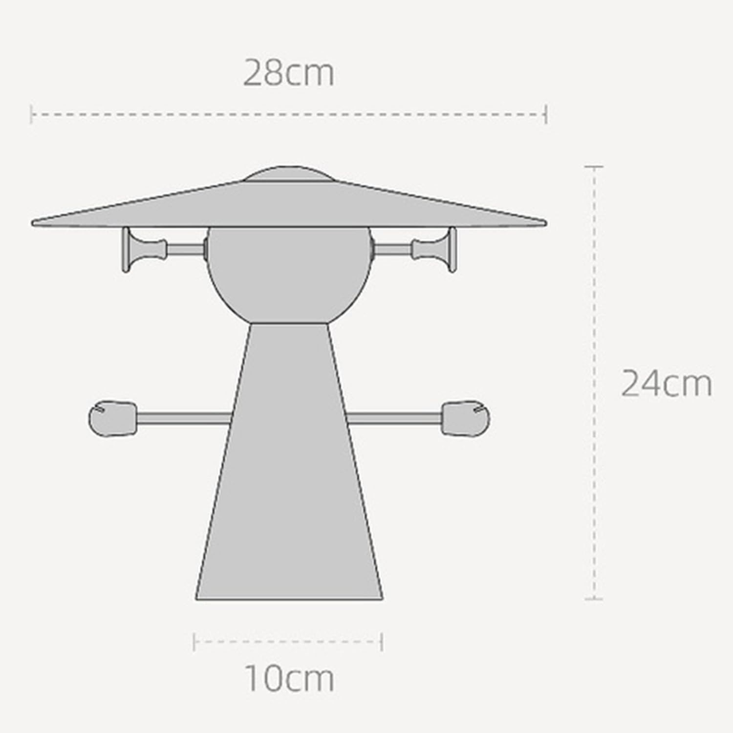 OOWOKS Lámpara de mesa inalámbrica Buddy-Mini con figura, luz táctil de 3000K luz cálida lámpara LED regulable para mesita de noche con batería de 3000mAh lámpara de mesa decorativa con diseño,A
