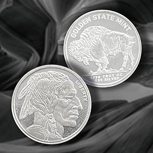 1/10 oz .999 Buffalo Authentic Silver Round