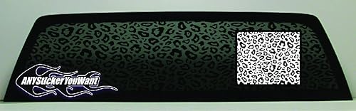 Miniatura 2 de AnyStickerYouWant - Guepardo - Calcomanía de vinilo para ventana trasera de camión con estampado de leopardo, 22 x 72 pulgadas, compatible con todos