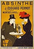 AV59 Vintage 1900's French Absinthe Liqueur Drinks Advertisement Poster Re-Print - A2+ (610 x 432mm) 24" x 17"
