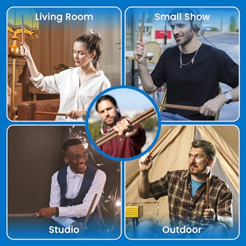 AeroBand PocketDrum 2 Plus Electric Air Drum Set Air Drumsticks, with Drumsticks, Pedals, Bluetooth, USB MIDI Function, Electronic Drums for Adults, Kids, Gift