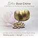 Touch Metal Echo, Zen Style Lotus Door Bell, Handcrafts Chime, Feng Shui for Home&Garden Decor