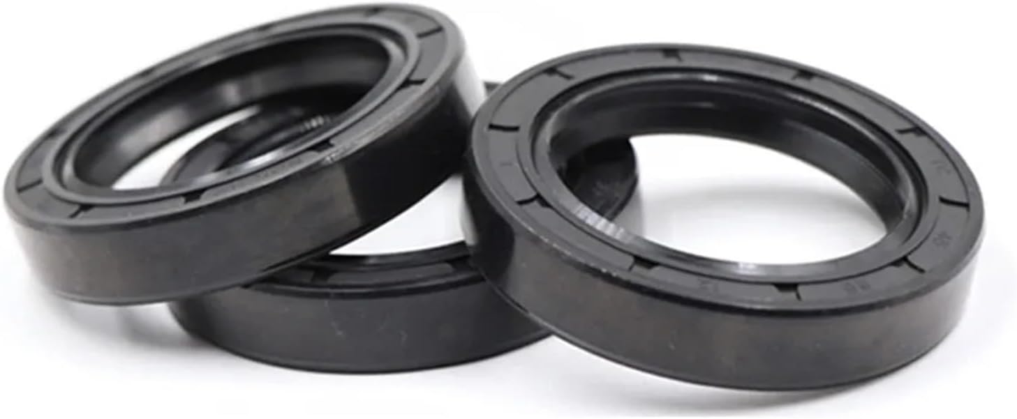 Black ID 30-38mm TC/FB/TG4 Skeleton Oil Seal Rings NBR Double Lip Seal Gasket for Rotation Shaft(38x52x12mm(1pcs))