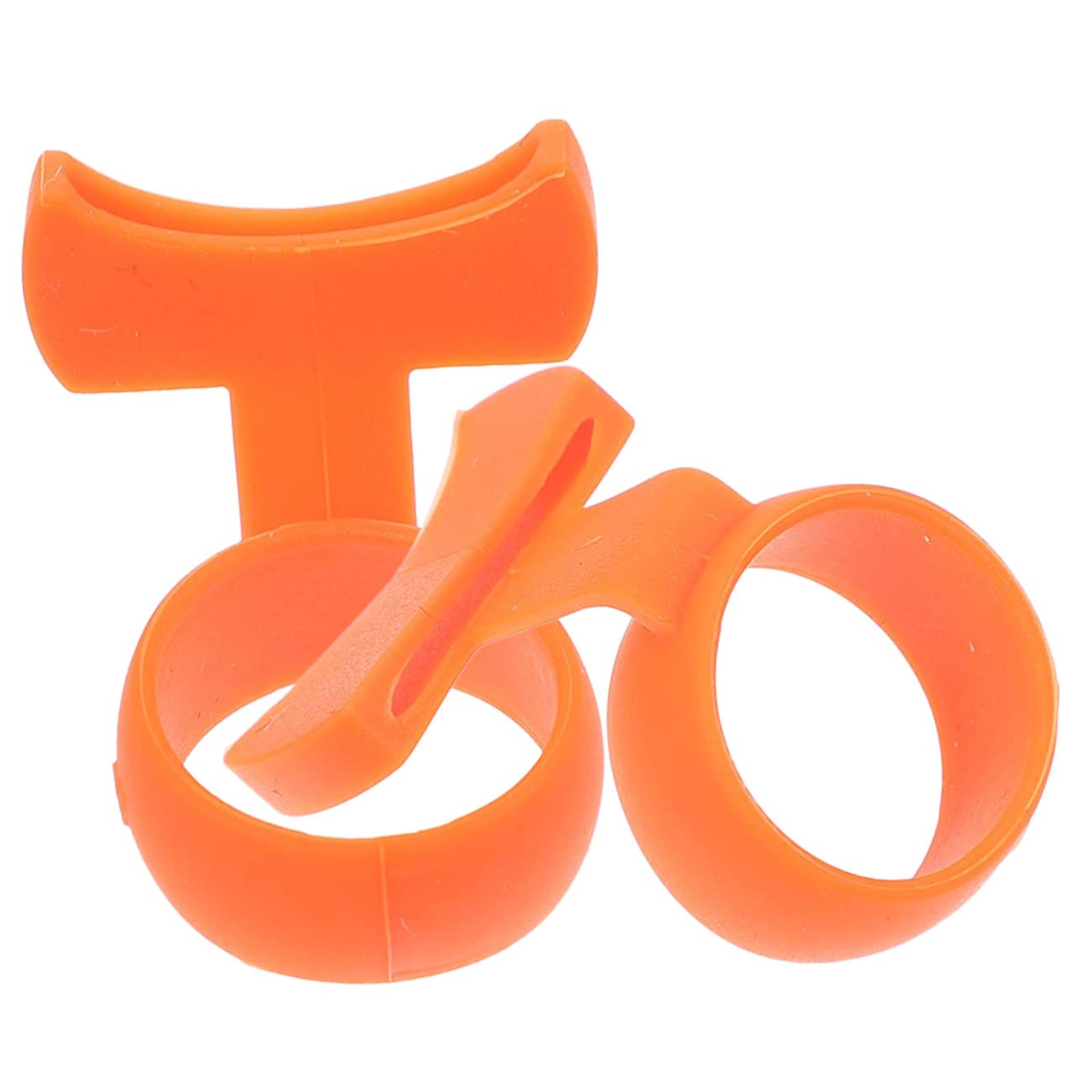 VICASKY 6 Piezas Elegir Cuna De Porta Instrumentos Herramienta De Sujeción De Púas De Guitarra Púas para Guitarra Capacitación Punzón De Púa De Guitarra Jugador Gel De Sílice Orange